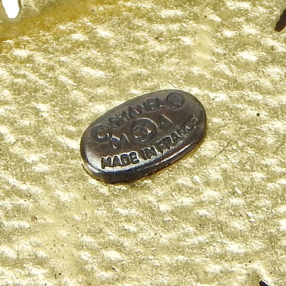 CHANEL brooch snowflake here mark white gold plated accessory ladies 01A acce... - Picture 10 of 11